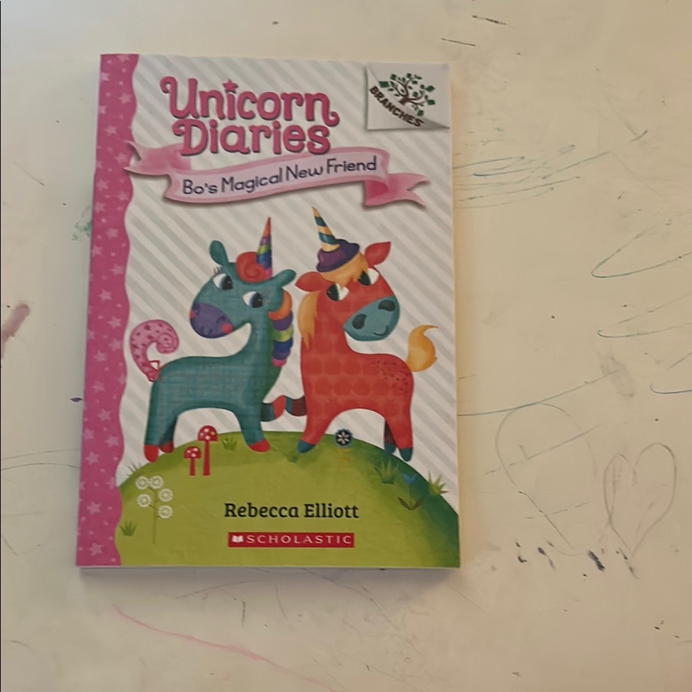 Unicorn Diaries Book with Pink and Multicolor Cover